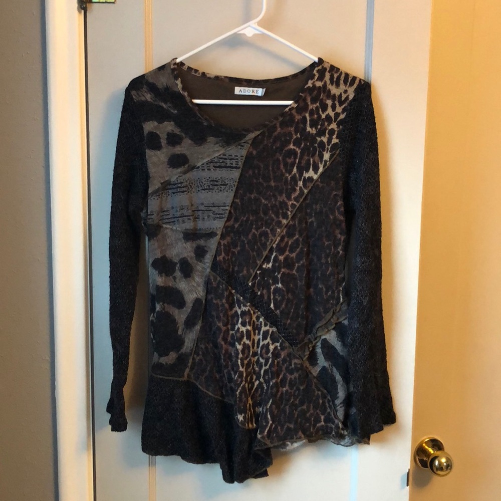 Animal print sweater